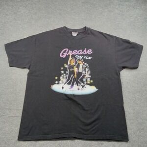 Vintage Grease On Ice Shirt Mens XL Heavyweight Graphic 90s Nancy Kerrigan